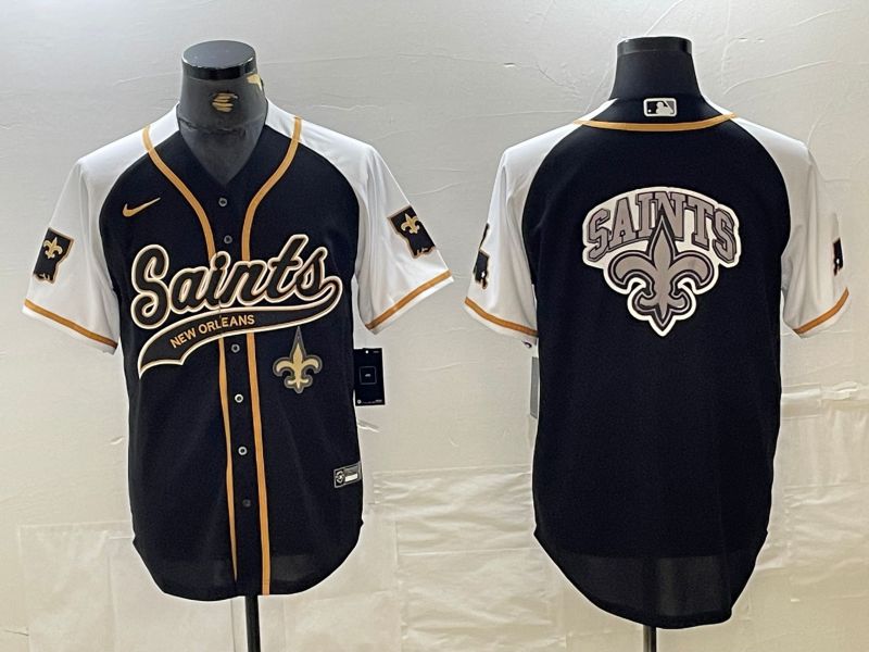 Men New Orleans Saints Blank Black Grateful Joint Name 2024 Nike Limited NFL Jersey style 4